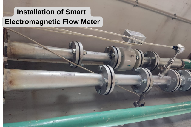 Installation of Smart Electromagnetic Flow Meter